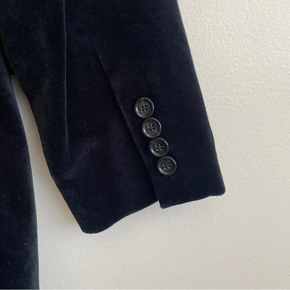 J. Crew Ludlow Satin Shawl Collar Velvet Blazer Black blue wedding formal suit